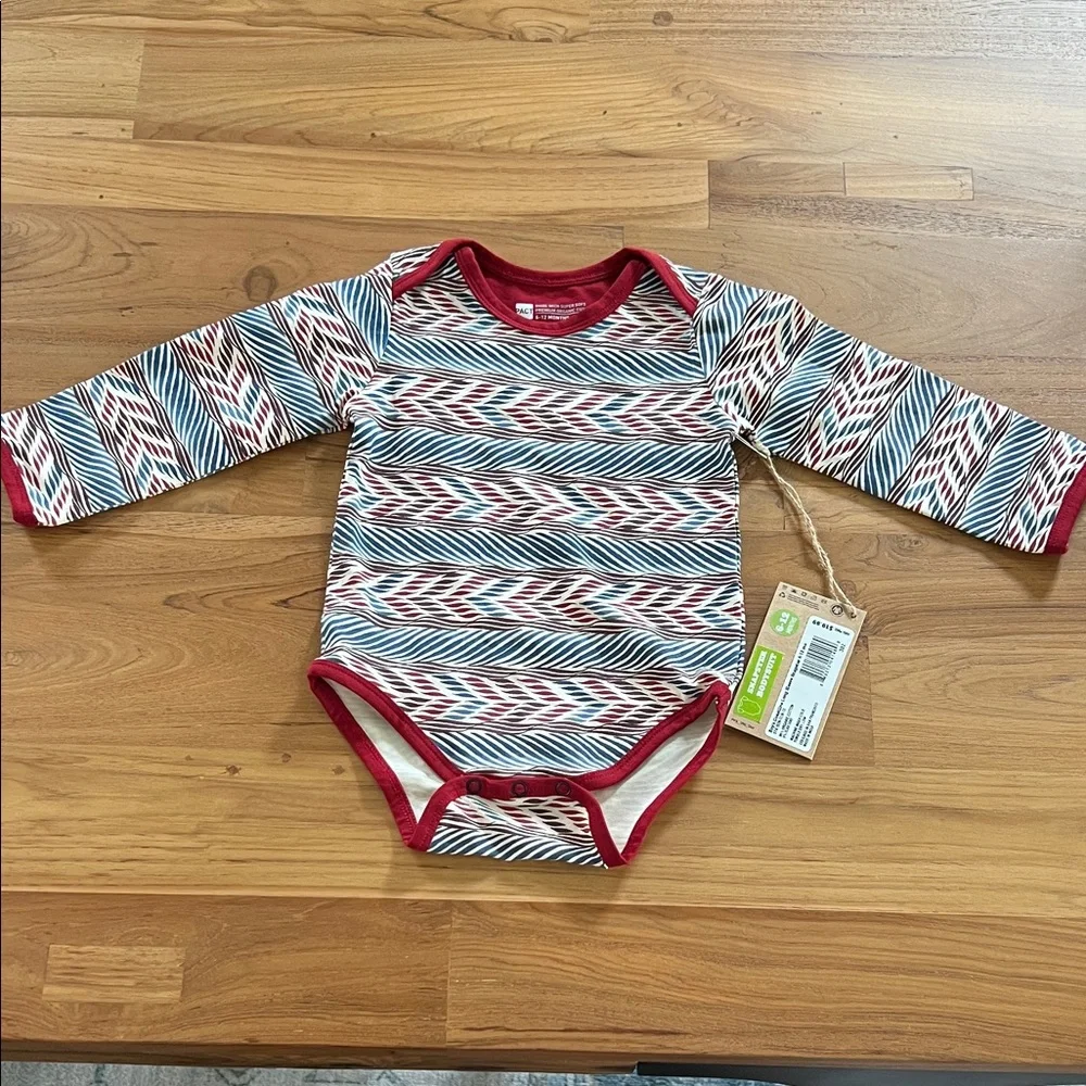 Pact Coastline Long Sleeve Snapster 6-12 Mo